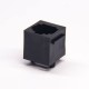 RJ45 Coupler Black 180 Degree Through Hole PCB Mount 8P8C Modular Connector RJ45 Coupler Black 180 Degree Through Hole PCB Mount 8P8C Modular Connector