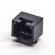 RJ45 Coupler Black Unshielded Socket 8p8c Right Angled Through Hole for PCB Mount RJ45 Coupler Black Unshielded Socket 8p8c Right Angled Through Hole for PCB Mount