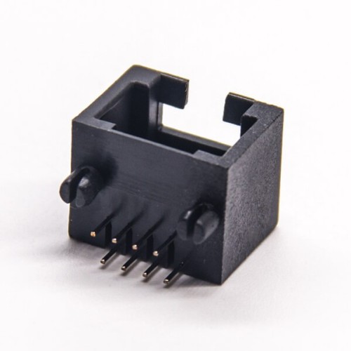 RJ45 Coupler Black Unshielded Socket 8p8c Right Angled Through Hole for PCB Mount RJ45 Coupler Black Unshielded Socket 8p8c Right Angled Through Hole for PCB Mount