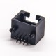 RJ45 Coupler Black Unshielded Socket 8p8c Right Angled Through Hole for PCB Mount RJ45 Coupler Black Unshielded Socket 8p8c Right Angled Through Hole for PCB Mount