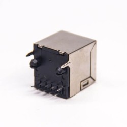RJ45 Coupler Jack 8P8C Straight Network Through Hole for PCB Mount