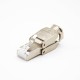 RJ45 Crystal Plug Cable Male Straight CAT6 Shielded Toolless Through Hole RJ45 Crystal Plug Cable Male Straight CAT6 Shielded Toolless Through Hole