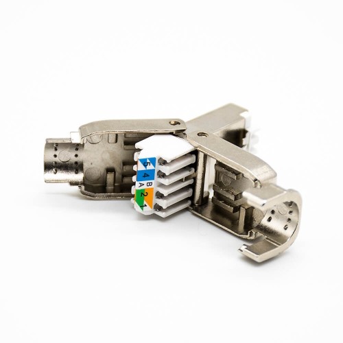 RJ45 Crystal Plug Cable Male Straight CAT6 Shielded Toolless Through Hole RJ45 Crystal Plug Cable Male Straight CAT6 Shielded Toolless Through Hole