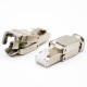 RJ45 Crystal Plug Cable Male Straight CAT6 Shielded Toolless Through Hole RJ45 Crystal Plug Cable Male Straight CAT6 Shielded Toolless Through Hole