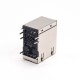 RJ45 Double Socket Stacked Type Shielded Jack 90 Degree Through Hole with LED RJ45 Double Socket Stacked Type Shielded Jack 90 Degree Through Hole with LED