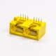RJ45 Dual Coupler 8P8C Yellow Plastic Shell Network Connector Right Angled Unshielded 20pcs RJ45 Dual Coupler 8P8C Yellow Plastic Shell Network Connector Right Angled Unshielded 20pcs