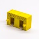 RJ45 Dual Coupler 8P8C Yellow Plastic Shell Network Connector Right Angled Unshielded 20pcs RJ45 Dual Coupler 8P8C Yellow Plastic Shell Network Connector Right Angled Unshielded 20pcs