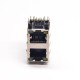 RJ45 Dual Jack Right Angled Shielded Connector Through Hole with LED RJ45 Dual Jack Right Angled Shielded Connector Through Hole with LED