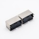 RJ45 Dual Port 1*2 Straight Through Hole for PCB Mount RJ45 Dual Port 1*2 Straight Through Hole for PCB Mount