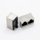 RJ45 Dual Port 1*2 Straight Through Hole for PCB Mount RJ45 Dual Port 1*2 Straight Through Hole for PCB Mount
