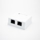 RJ45 Dual Port Desktop Network Interface 8P8C CAT5E Unshielded PCB Mount Network Connector RJ45 Dual Port Desktop Network Interface 8P8C CAT5E Unshielded PCB Mount Network Connector