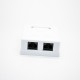 RJ45 Dual Port Desktop Network Interface 8P8C CAT5E Unshielded PCB Mount Network Connector RJ45 Dual Port Desktop Network Interface 8P8C CAT5E Unshielded PCB Mount Network Connector