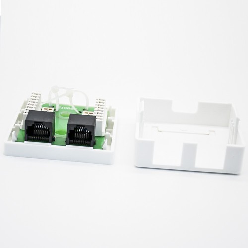 RJ45 Dual Port Desktop Network Interface 8P8C CAT5E Unshielded PCB Mount Network Connector RJ45 Dual Port Desktop Network Interface 8P8C CAT5E Unshielded PCB Mount Network Connector