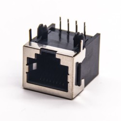 RJ45 Ethernet Connectors 90 Degree Modular Shielded without LED Through Hole
