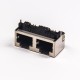 RJ45 Ethernet Jack 1x2 Dual Port 8P8C DIP Type 90 Degree without LED RJ45 Ethernet Jack 1x2 Dual Port 8P8C DIP Type 90 Degree without LED