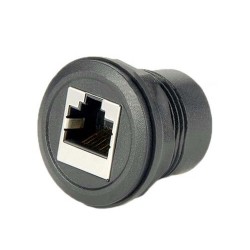 RJ45 Ethernet Receptacle Jack Panel Mount Connector for Front Installation