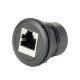 RJ45 Ethernet Receptacle Jack Panel Mount Connector for Front Installation RJ45 Ethernet Receptacle Jack Panel Mount Connector for Front Installation