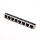 RJ45 Ethernet Socket 8 Port without LED Angled Coupler DIP Type RJ45 Ethernet Socket 8 Port without LED Angled Coupler DIP Type