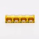 RJ45 Female 4 Port 90 Degree Connector 4 Port 8P Yellow Unshield With LED RJ45 Female 4 Port 90 Degree Connector 4 Port 8P Yellow Unshield With LED