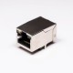 RJ45 Female Connectors 8P8C 180 Degree with LED and Shield RJ45 Female Connectors 8P8C 180 Degree with LED and Shield