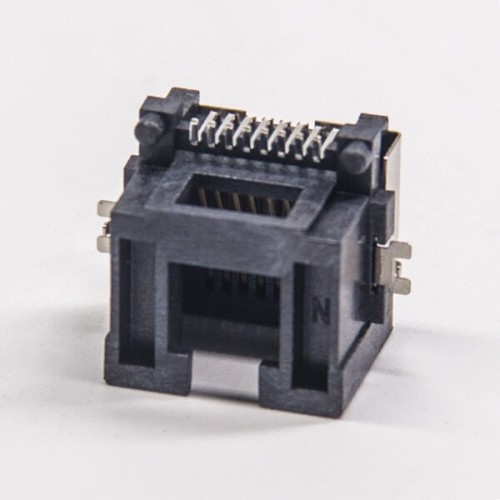 RJ45 Female Connectors Right Angled 8p8c SMT Socket PCB Mount RJ45 Female Connectors Right Angled 8p8c SMT Socket PCB Mount