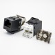 RJ45 Female Jack Single Port CAT6 Unshielded 8P8C PCB Mount Network Module With Dust Cover RJ45 Female Jack Single Port CAT6 Unshielded 8P8C PCB Mount Network Module With Dust Cover