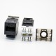 RJ45 Female Jack Single Port CAT6 Unshielded 8P8C PCB Mount Network Module With Dust Cover RJ45 Female Jack Single Port CAT6 Unshielded 8P8C PCB Mount Network Module With Dust Cover