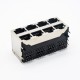 RJ45 Female PCB Connector 2*4 8 Port RJ45 Double Row with Shield and Without LED RJ45 Female PCB Connector 2*4 8 Port RJ45 Double Row with Shield and Without LED