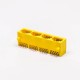 RJ45 Female Plug 90 Degree Connector 4 Port 8P Yellow Unshield Without LED RJ45 Female Plug 90 Degree Connector 4 Port 8P Yellow Unshield Without LED
