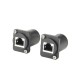 RJ45 Female Socket Flange Panel Mount Connector RJ45 Female Socket Flange Panel Mount Connector