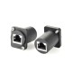 RJ45 Female Socket Flange Panel Mount Connector RJ45 Female Socket Flange Panel Mount Connector