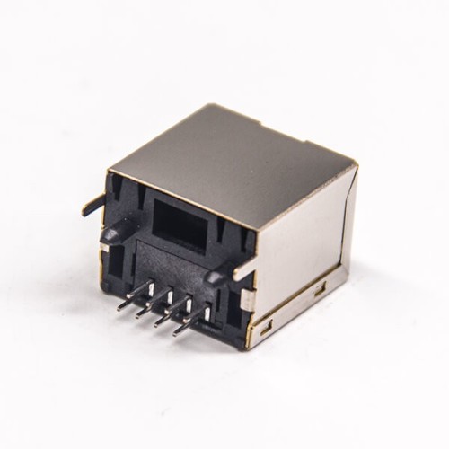 RJ45 Jack 180 Degree Shielded Ethernet Connector without LED Single Port RJ45 Jack 180 Degree Shielded Ethernet Connector without LED Single Port
