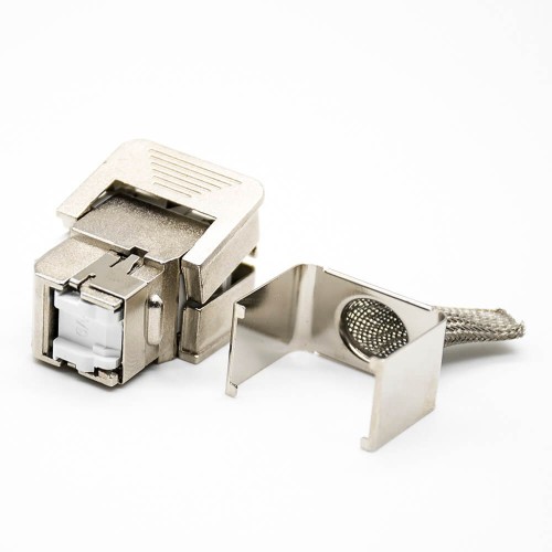 RJ45 Jack Cat6 FTP Shielded Toolless 180 Degree Keystone Jack RJ45 Jack Cat6 FTP Shielded Toolless 180 Degree Keystone Jack
