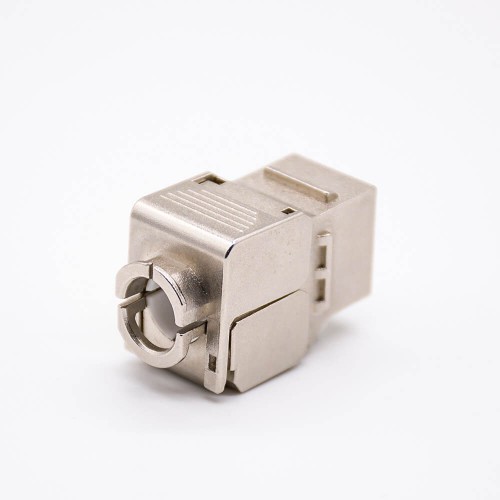 RJ45 Jack CAT6A Toolless Keystonge Jack Shielded 8P8C 180 Degree Single Port RJ45 Jack CAT6A Toolless Keystonge Jack Shielded 8P8C 180 Degree Single Port
