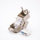 RJ45 Jack CAT6A Toolless Keystonge Jack Shielded 8P8C 180 Degree Single Port RJ45 Jack CAT6A Toolless Keystonge Jack Shielded 8P8C 180 Degree Single Port