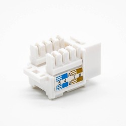 RJ45 Jack Keystone 90 Degree CAT5E Unshielded Through Hole Socket
