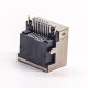 RJ45 Jack Offset SMT PCB Mount Right Angled with LED Shielded Connector RJ45 Jack Offset SMT PCB Mount Right Angled with LED Shielded Connector