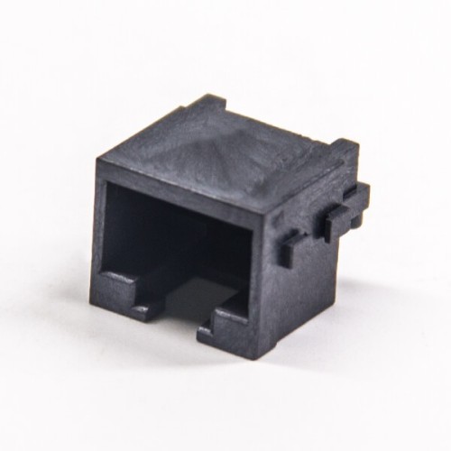 RJ45 Jack Plastic SMT Straight Black unshieled Modular Connector RJ45 Jack Plastic SMT Straight Black unshieled Modular Connector