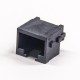 RJ45 Jack Plastic SMT Straight Black unshieled Modular Connector RJ45 Jack Plastic SMT Straight Black unshieled Modular Connector