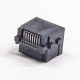 RJ45 Jack Plastic SMT Straight Black unshieled Modular Connector RJ45 Jack Plastic SMT Straight Black unshieled Modular Connector