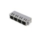RJ45 Metal Connector Socket 8P THT Shielded Isolation Transformer With LED RJ45 Metal Connector Socket 8P THT Shielded Isolation Transformer With LED