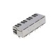RJ45 Metal Connector Socket 8P THT Shielded Isolation Transformer With LED 20pcs RJ45 Metal Connector Socket 8P THT Shielded Isolation Transformer With LED 20pcs