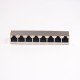 RJ45 Metal Shielded Socket Vertical 1x8 Muti-port Through Hole PCB Mount RJ45 Metal Shielded Socket Vertical 1x8 Muti-port Through Hole PCB Mount