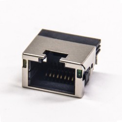 RJ45 Modular Connectors With LED PCB Mount Shieled