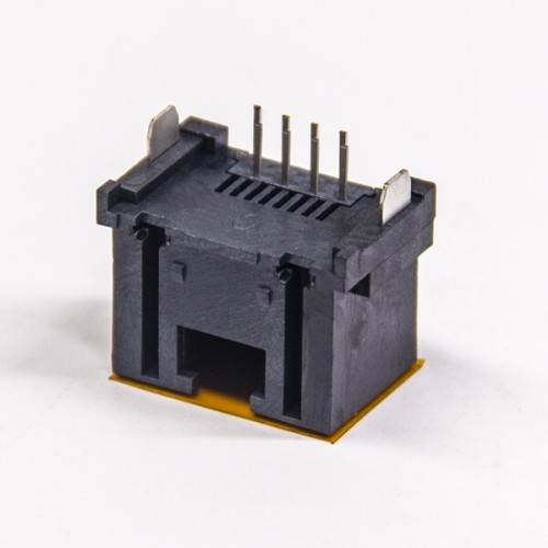 RJ45 Modular Socket Straight Unshileded Jack Black 8P8C Through Hole RJ45 Modular Socket Straight Unshileded Jack Black 8P8C Through Hole