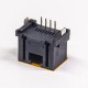 RJ45 Modular Socket Straight Unshileded Jack Black 8P8C Through Hole RJ45 Modular Socket Straight Unshileded Jack Black 8P8C Through Hole