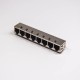 RJ45 Multi Connector 1x8 Port Modular Jack 10P8C Shielded with EMI PCB Mount RJ45 Multi Connector 1x8 Port Modular Jack 10P8C Shielded with EMI PCB Mount