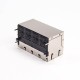 RJ45 Multi Connector 8 Port Shielded Jack Right Angled with EMI Through Hole RJ45 Multi Connector 8 Port Shielded Jack Right Angled with EMI Through Hole