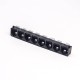 RJ45 Multi Port Jack 1*8 Multiple Port Black Plastic Through Hole PCB Mount RJ45 Multi Port Jack 1*8 Multiple Port Black Plastic Through Hole PCB Mount