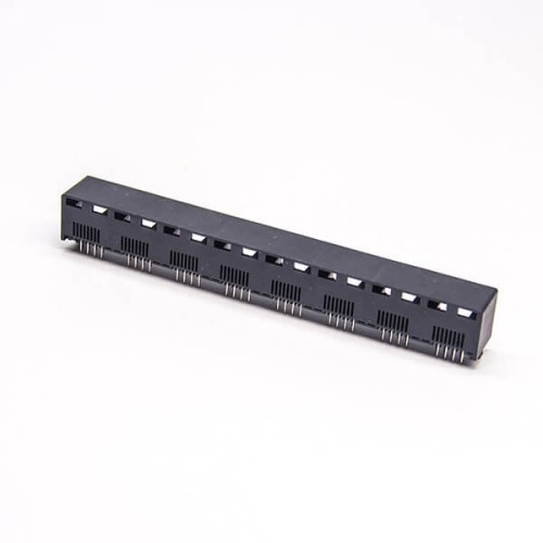 RJ45 Multi Port Jack 1*8 Multiple Port Black Plastic Through Hole PCB Mount RJ45 Multi Port Jack 1*8 Multiple Port Black Plastic Through Hole PCB Mount